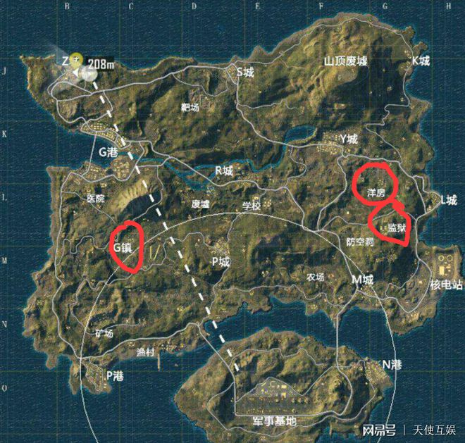 绝地求生海岛地图